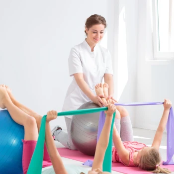 Sesión de Fisioterapia Pediátrica
