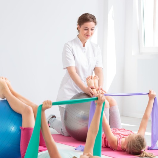 Sesión de Fisioterapia Pediátrica